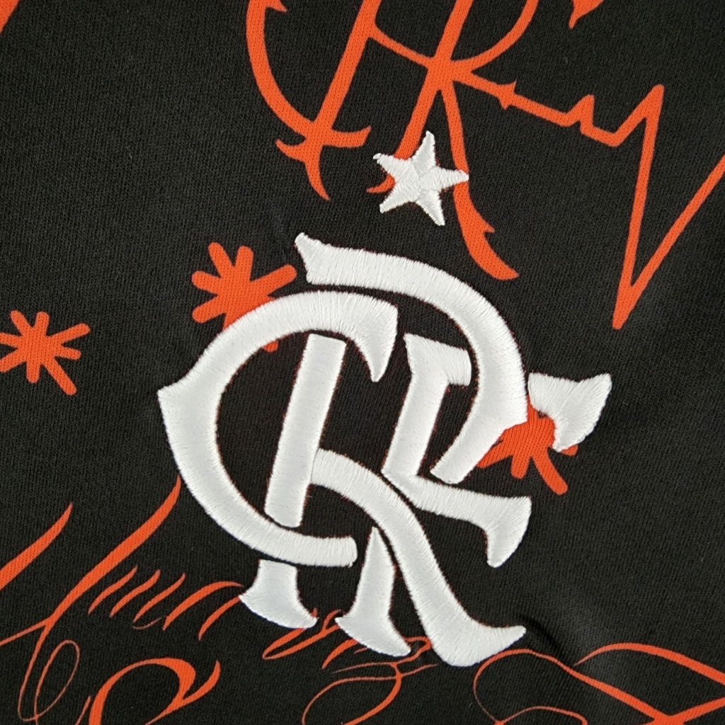 Camisa de Aquecimento Flamengo 22/23 - Pré-Jogo Feminina - Preta