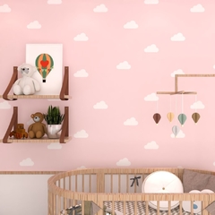 papel de parede de nuvem rosa