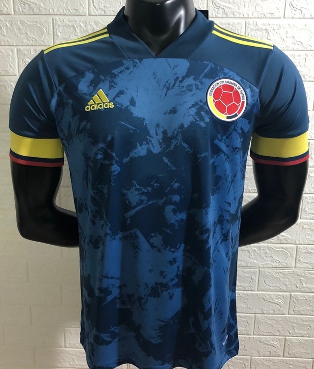 Camisa Seleção da Colômbia Away 20/21 Torcedor Adidas Masculina - Azul  Marinho