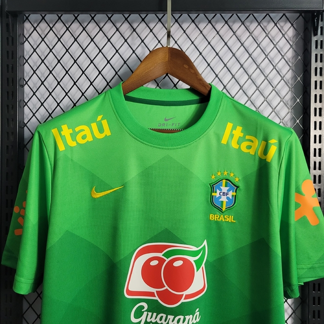 Camisa Seleção Brasileira Treino Torcedor Masculina - Verde