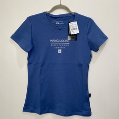 Camiseta Feminina HangLoose Azul - G