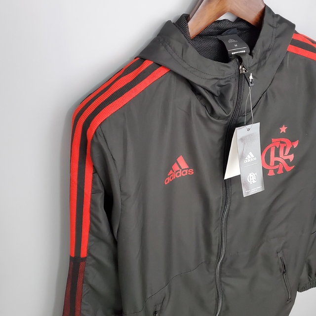 corta vento flamengo preto