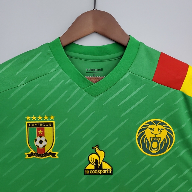 Camisa Seleção Camarões Home 2022 s/nº Masculina - Verde