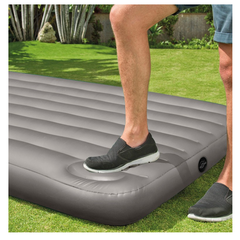COLCHON INFLABLE CON INFLADOR INTEX 137 X 191 X 25 CM MEDIANO DOWNY AIRBED 64762 - comprar online