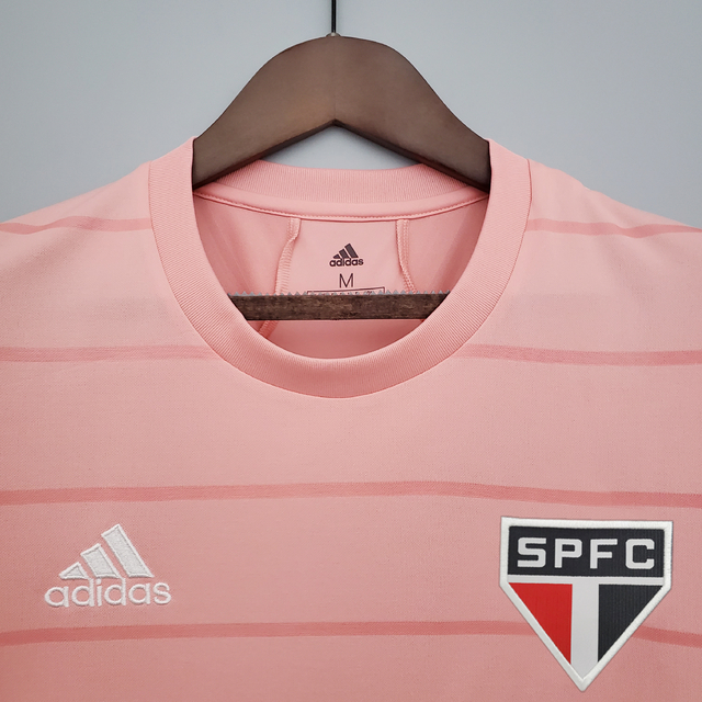 Camisa São Paulo Outubro Rosa 2021 - Torcedor Adidas Feminina - Rosa