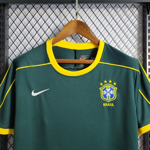 Camisa Retrô da Seleção Brasileira Goleiro 1988 Torcedor Masculina