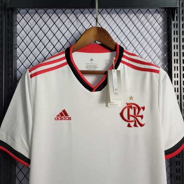 Camisa Flamengo Away 22/23 Torcedor Adidas Masculina - Branca