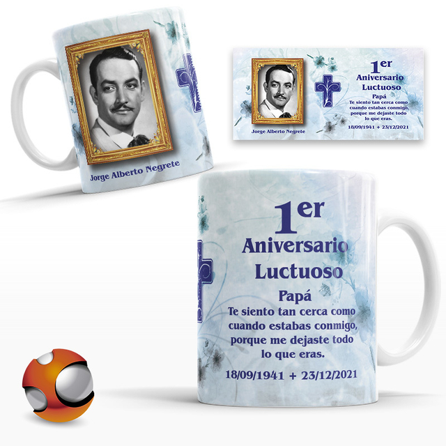 12 Tazas Personalizadas Aniversario Luctuoso 02