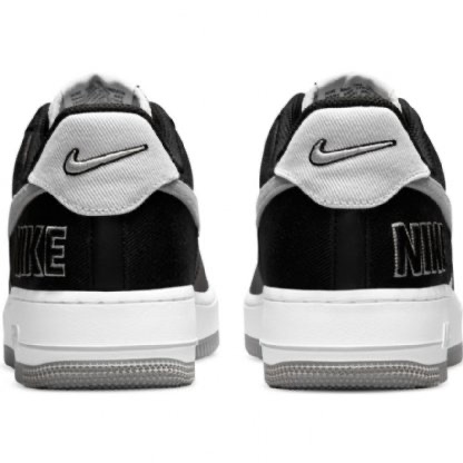 tênis nike air force 1 black silver