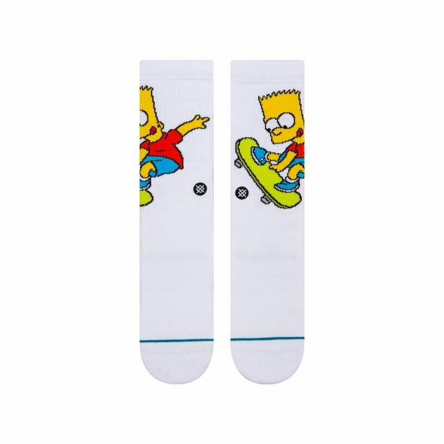 MEIA STANCE BART COLLAB SIMPSONS OFF WHITE
