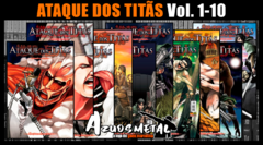 Kit Ataque Dos Titãs - Shingeki no Kyojin - Vol. 1-10 [Mangá: Panini] na internet