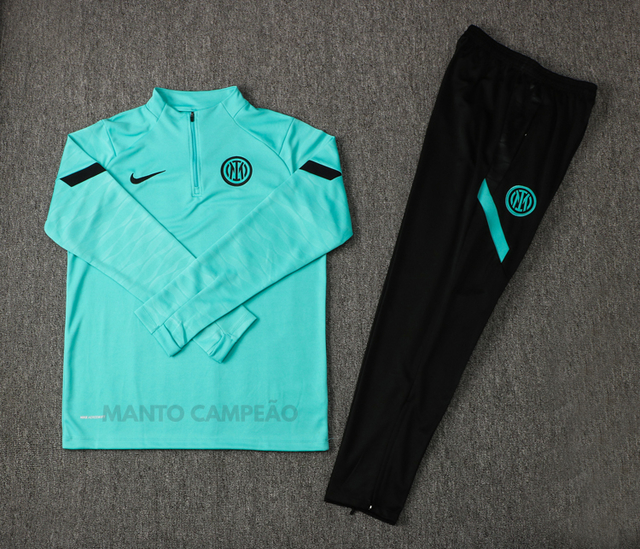 camisa inter de milão verde agua