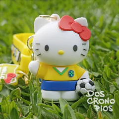Llavero Hello Kitty Futbol Brasil