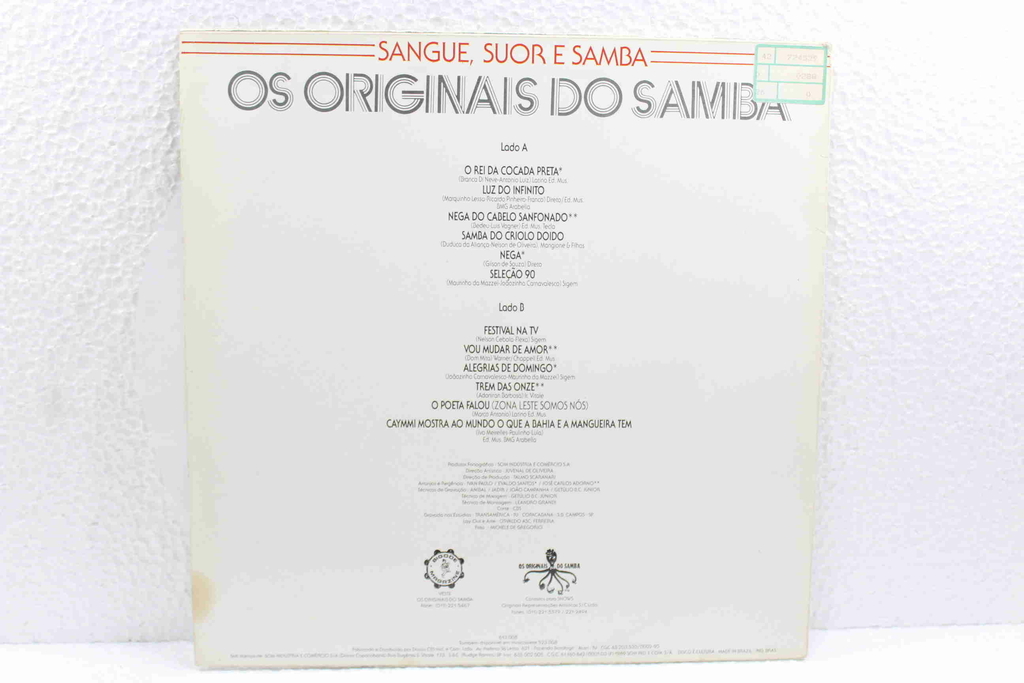 Originais Do Samba - Sangue Suor E Samba -  Music