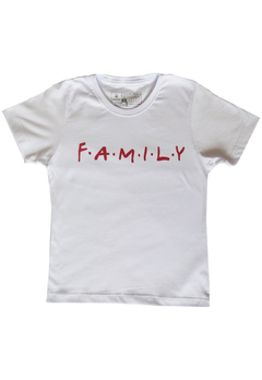 Camiseta VAMVAKI Infantil Estampada - Red Family