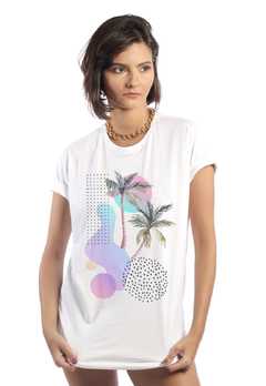 Camiseta Feminina Estampada - Color Palm