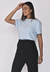 Camiseta Feminina Lisa - Azul Claro - comprar online