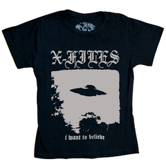 Baby look X-Files - I Want to Believe (Arquivo X) - loja online