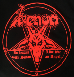 Camiseta Venom - In League With Satan - ABC Terror Records