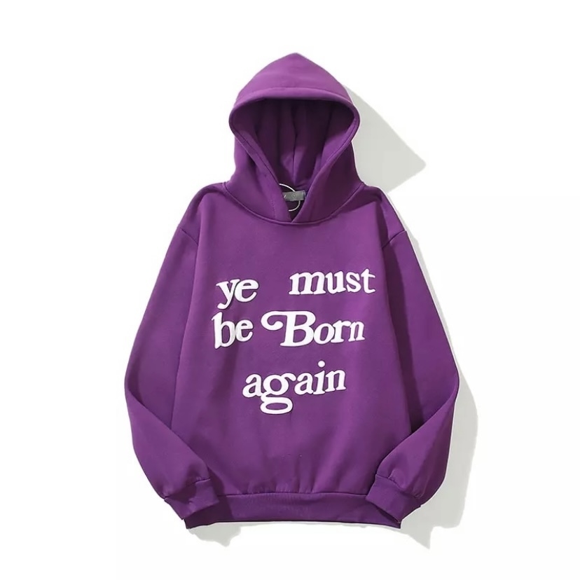 ye must be born again moletom com capuz red