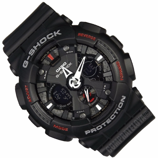 Relogio Casio G-Shock GA-120-1ADR Anadigi (5229) - Preto