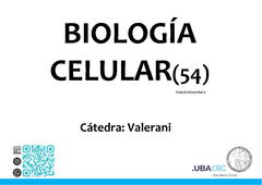 Biología Celular (54) - Valerani. CIUDAD UNIVERSITARIA - comprar online