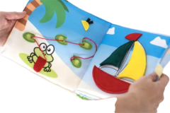 Libro Tela Actividades Sensoriales Estimulación Didáctico - comprar online