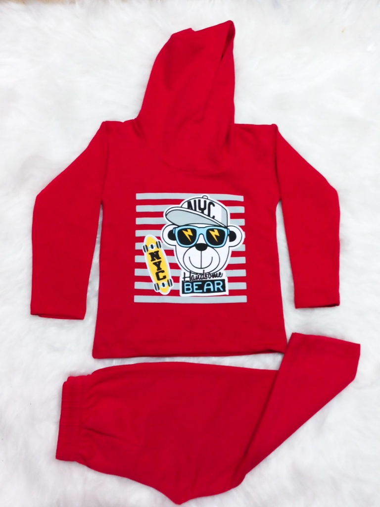 bear with moletom com capuz