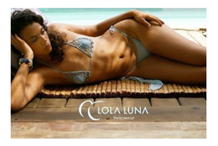 Traje De Baño Fino Con Bikini Azul Cielo Chico - Wendy String Lola Luna