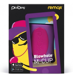 Vibrador Masturbador Con App - Blowhole M-cup Purple Picobong