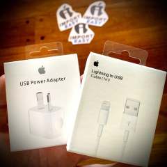 CABEZAL 5W FICHA OBLICUA + CABLE LIGHTNING 1M