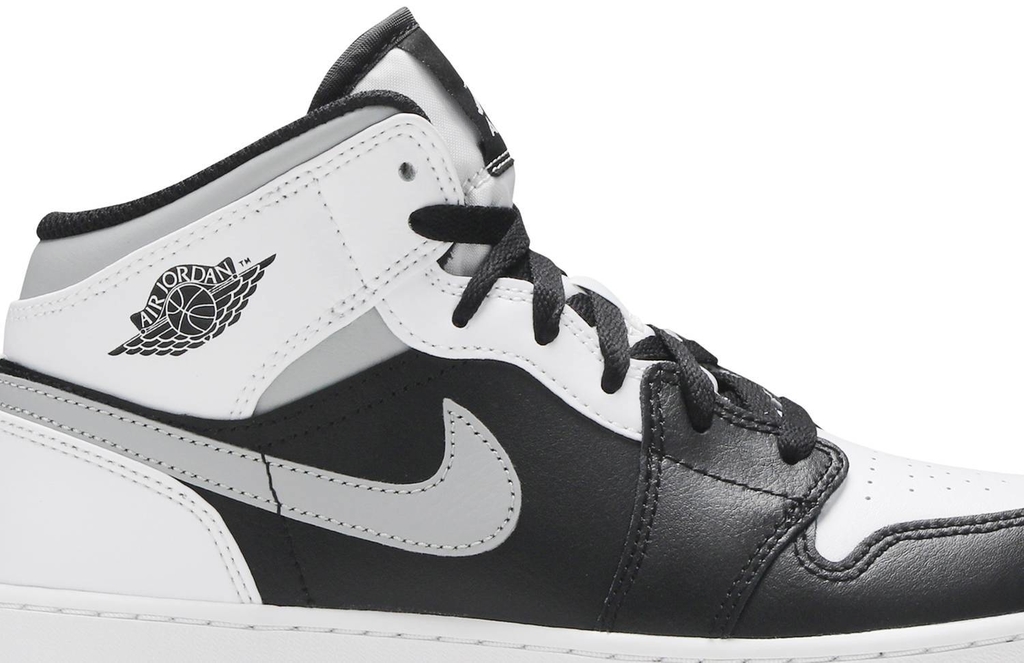 AIR JORDAN 1 MID WHITE SHADOW GREY BLACK - HAZ IMPORT