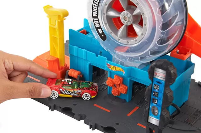 Carrinho HOT WHEELS Conjunto de jogos para lavagem de carros para  acrobacias