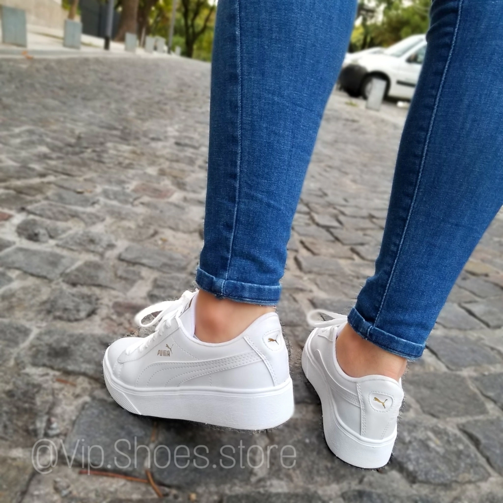 Puma Plataforma Blanca - Comprar en Vip Shoes