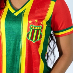 Camisa Oficial Tricolor Sampaio Corrêa 2021 Feminina na internet