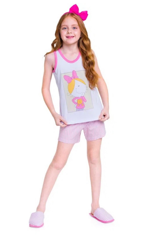 Pijama Regata Infantil Bia - Comprar em Amiciz Homewear