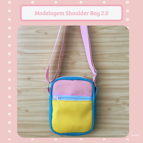 Painel Shoulder Bag - Carinho Rosa - Ateliê AgnesRasta