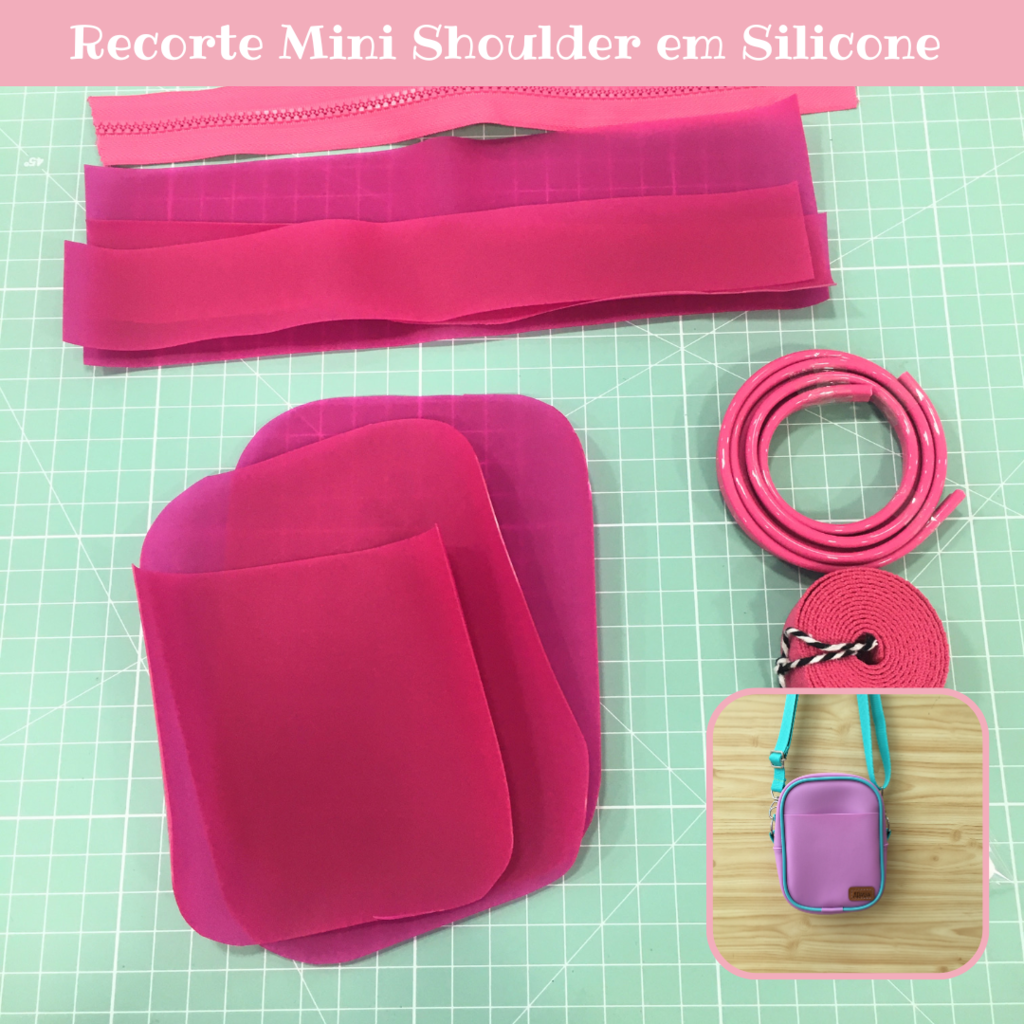 Painel Shoulder Bag - Carinho Rosa - Ateliê AgnesRasta