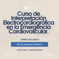 Curso de interpretación electrocardiográfica en la emergencia cardiovascular - comprar online