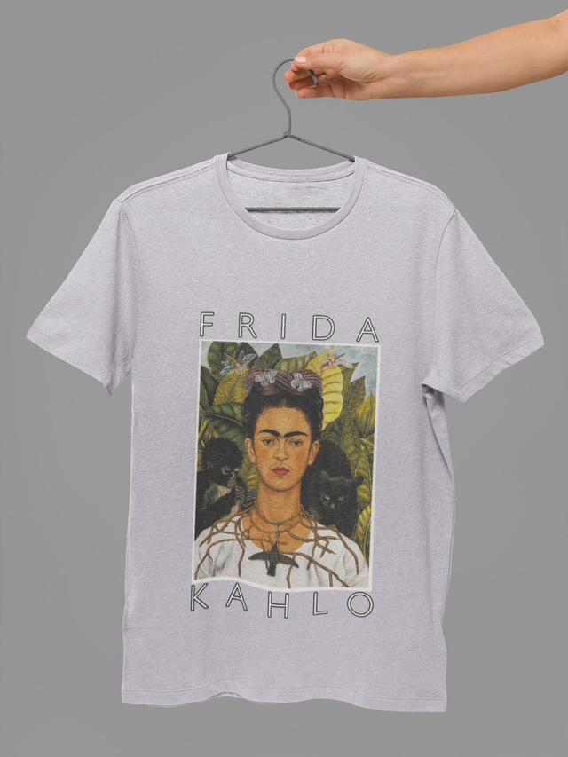 Camiseta Camisas Masculinas Femininas 100% Algodão- Frida Kahlo