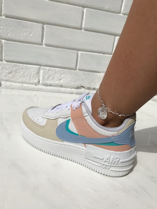 air force 1 cores pasteis