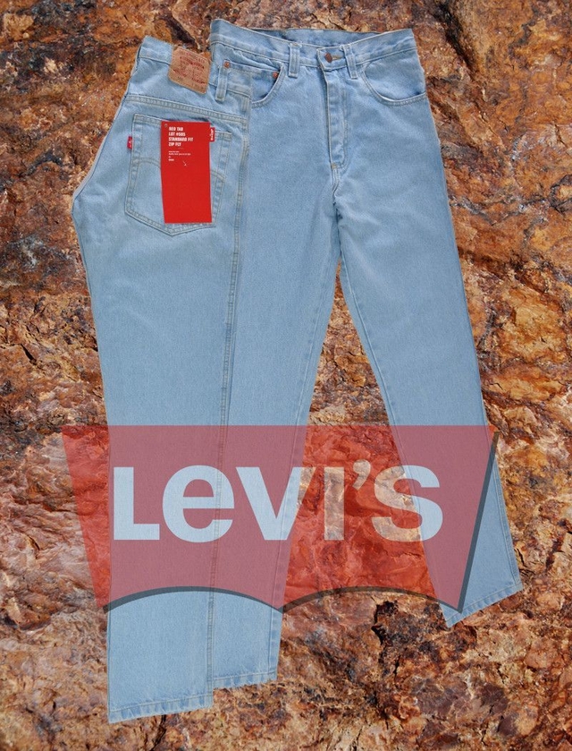 Levis 505 color Celeste (Recto) - Denim Store