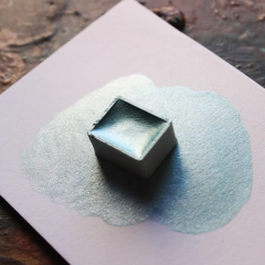 Verde perolado/metalizado (capim) - aquarela de linha profissional na internet