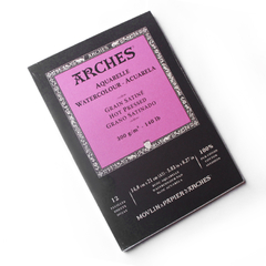 Bloco Arches A5 100% algodão textura satinada
