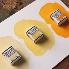 Trio de aquarelas amarelas (aquarelas de linha profissional) - comprar online