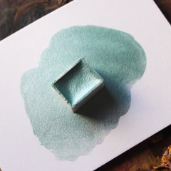 Verde perolado/metalizado (capim) - aquarela de linha profissional