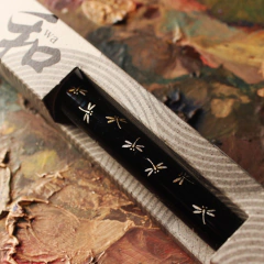 Caneta tinteiro Platinum Preppy de edição limitada - Preta com desenhos de libélulas (Kachimushi) ponta 0.3 - Pestilento Art