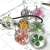 Collares de flores encapsuladas - Opción Acero y cuerda - comprar online