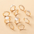 Set x10 anillos dorados - tienda online