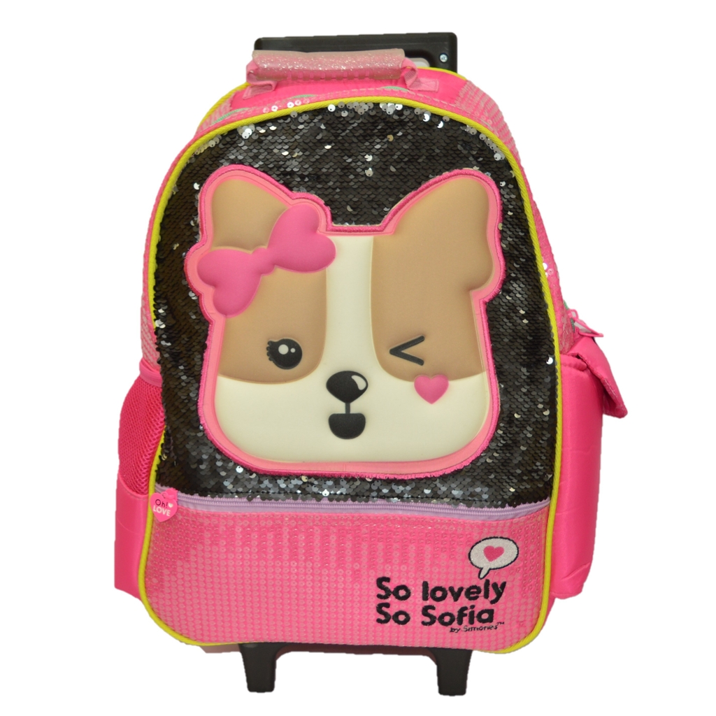 Mochila Simones Lentejuelas Reversibles Carrito 18\